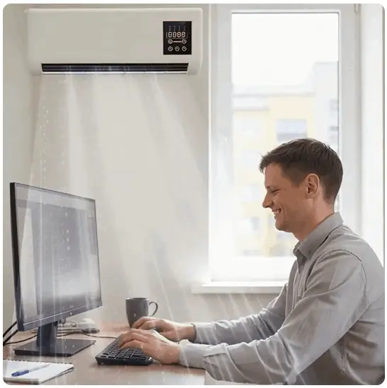 EpiCooler mode selection strategy for cooling and heating